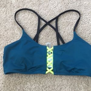 PINK cross back swim top